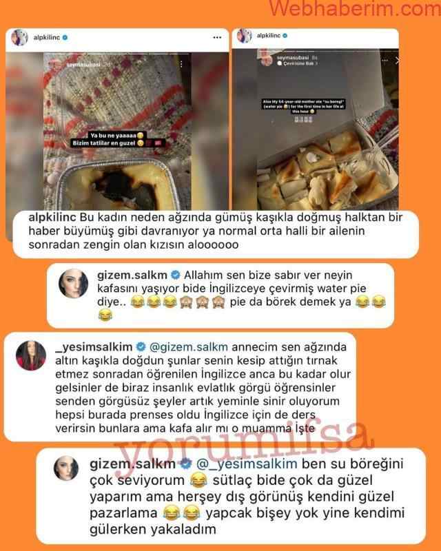 Yeşim Salkım ve kızı, Türk yemeklerini överken yanlışı kullanan Şeyma Subaşı'yı tiye aldı