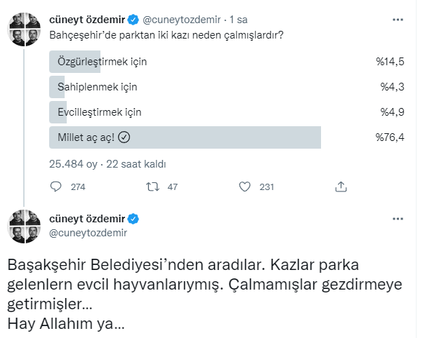 Bahçeşehir'de Parkta Kaz Çalan Suriyeliler Olayı Gerçek mi?
