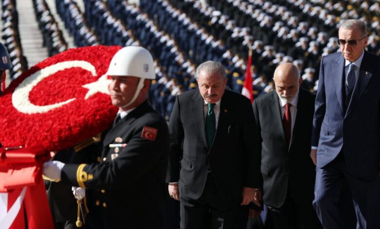 Devlet erkanı Anıtkabir'de
