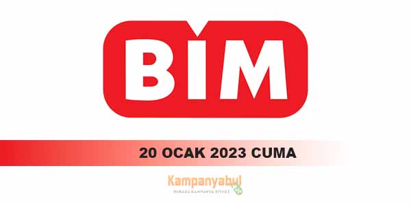 Bim 20 Ocak 2023 Cuma satılacak aktüel ürünler afişi