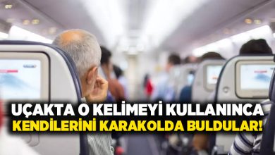 Uçakta o kelimeyi kullanınca kendilerini karakolda buldular!