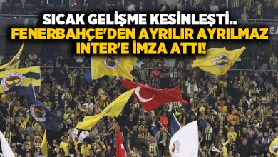 Sıcak gelişme kesinleşti.. Fenerbahçe’den ayrılır ayrılmaz Inter’e imza attı!