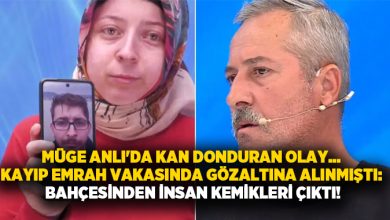 Müge Anlı’da kan donduran olay… Kayıp Emrah vakasında gözaltına alınmıştı: Bahçesinden insan kemikleri çıktı!