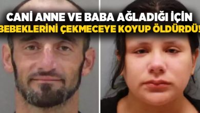 Cani anne ve baba ağladığı için bebeklerini çekmeceye koyup öldürdü!