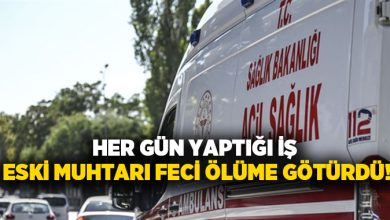 Her gün yaptığı iş eski muhtarı ölüme götürdü!