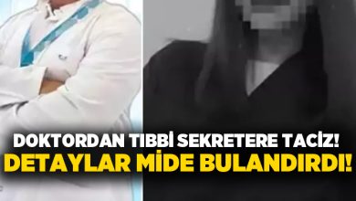 Doktordan tıbbi sekretere taciz! Detaylar mide bulandırdı!