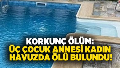 Korkunç ölüm: Üç çocuk annesi kadın havuzda ölü bulundu!