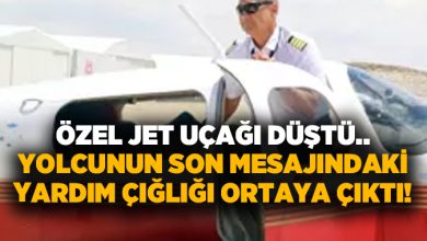 Özel jet uçağı düştü.. Yolcunun son mesajındaki yardım çığlığı ortaya çıktı!