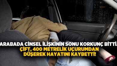 Arabada cinsel ilişkinin sonu korkunç bitti.. Çift, 400 metrelik uçurumdan düşerek hayatını kaybetti!