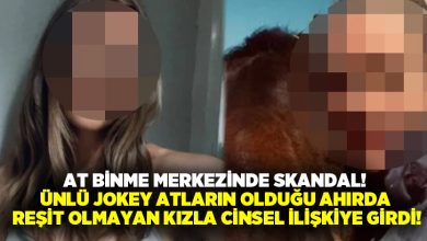 At binme merkezinde skandal! Ünlü jokey atların olduğu ahırda reşit olmayan kızla cinsel ilişkiye girdi!