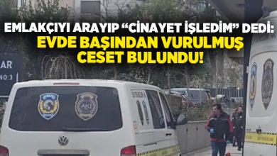 Emlakçıyı arayıp “cinayet işledim” dedi: Evde başından vurulmuş ceset bulundu!