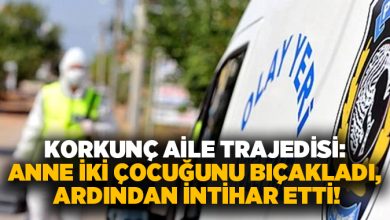 Korkunç aile trajedisi: Anne iki çocuğunu bıçakladı, ardından intihar etti!