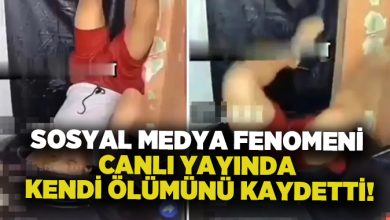Sosyal medya fenomeni canlı yayında kendi ölümünü kaydetti!