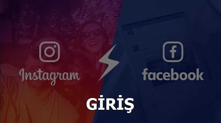 Facebookla Instagrama Giriş yap