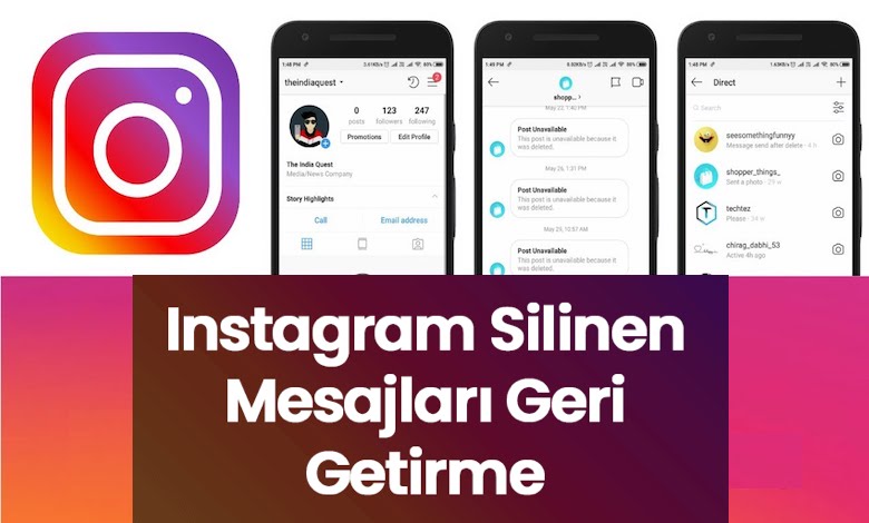 Instagram Silinen Mesajları (Sohbeti) Geri Getirme 2022