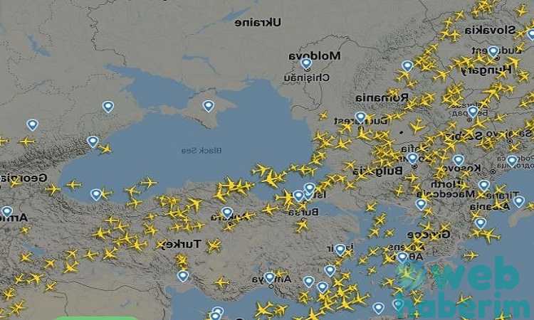 Ukrayna hava yolu kapandı! Uçaklar Türk hava sahası üzerinden uçuyor!