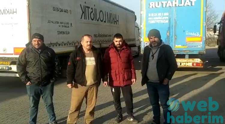 Ukrayna’da mahsur kalan Türk tır şoförlerinden yardım çağrısı!