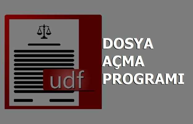 UDF Dosyası Açma Programı İndir