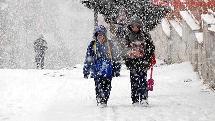 20 ilde okullara kar engeli! Bugün için okullar tatil edildi! Hangi illerde okullar tatil?