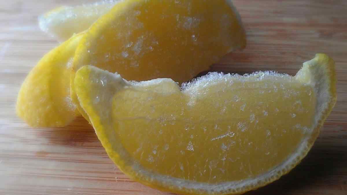 Dondurulmuş limon mucizesi