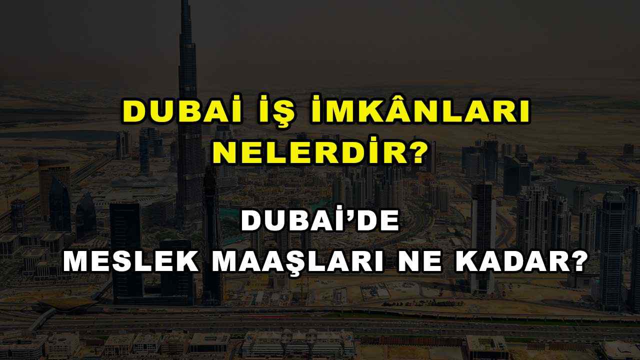 Dubai İş İmkânları Nelerdir? Dubai’de Meslek Maaşları Ne Kadar?