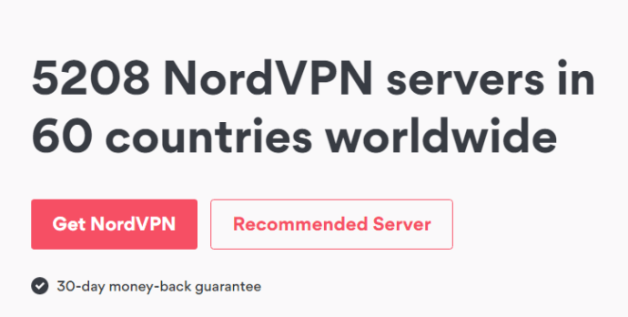 NordVPN Homepage