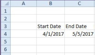Excel - Two Dates for Comparison