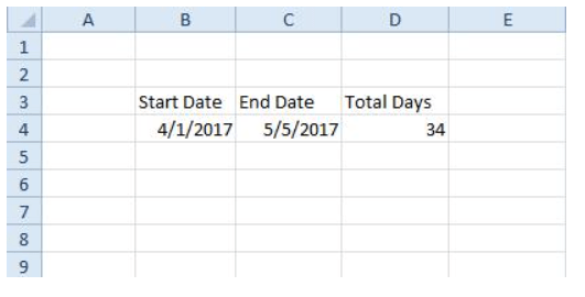 Excel - Two Dates for Comparison Results