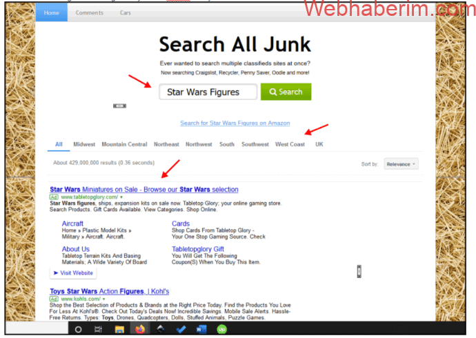 Search All Junk website