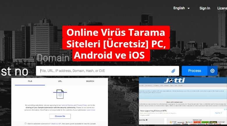 Online Virüs Tarama Siteleri [Ücretsiz] PC, Android ve iOS