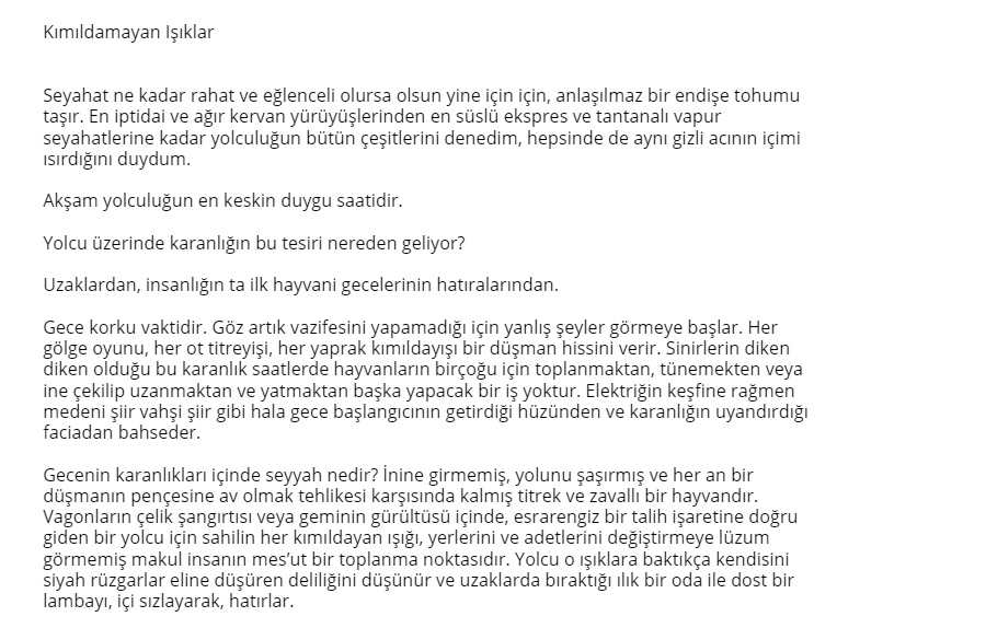 türk edebiyatında deneme yazıları 