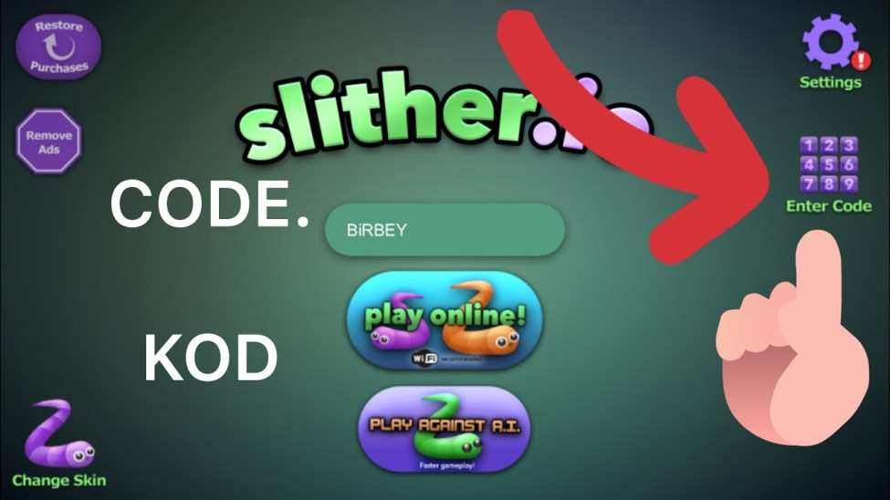 Slither İO Kodları 2022