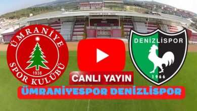 TRT Spor Ümraniyespor Denizlispor maçı canlı izle şifresiz canlı yayın Ümraniye Denizli canlı maç izle