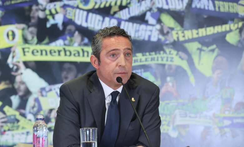 Son dakika | Fenerbahçe Başkanı Ali Koç'tan önemli açıklamalar! Trabzon'da açılan pankarta sert tepki: Bu paçavra nasıl içeri alındı?