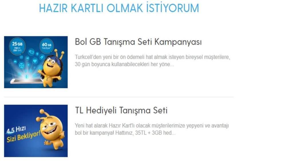 Turkcell Faturasız Hat Fiyatı