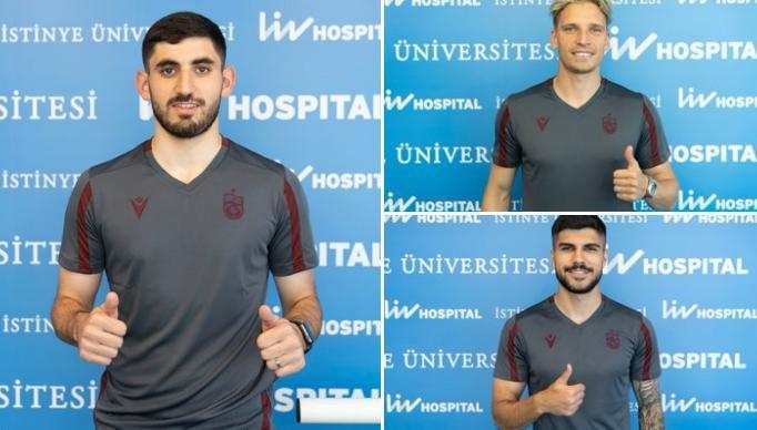 Trabzonspor’un yeni transferleri, sağlık kontrolünden geçti