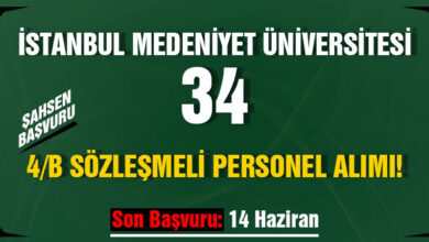 İstanbul Medeniyet Üniversitesi 34 Sözleşmeli Personel Alımı Yapacak! KPSS 60