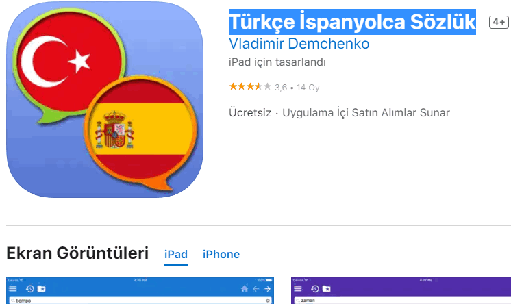 1654779666 24 Ispanyolca Turkce Ceviri Programi Indir Android ve iOS Online