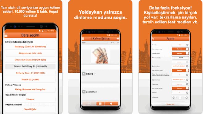 Almanca Kelime Ezberleme Uygulamalari Ucretsiz Android ve iOS