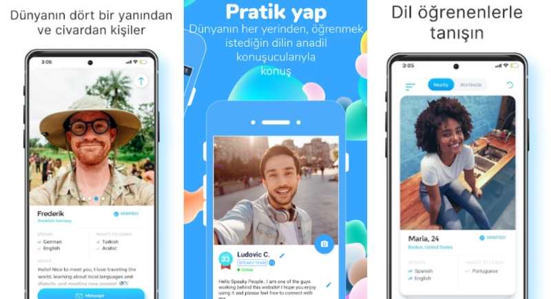 İngilizce Chat Sohbet Uygulamaları [Konuşarak İngilizce Öğren] Ücretsiz