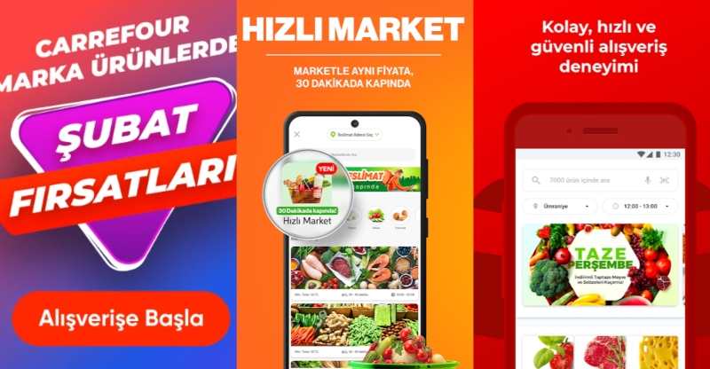 Online Market Alışveriş Siteleri [Sanal Market] 7/24 Açık Marketler