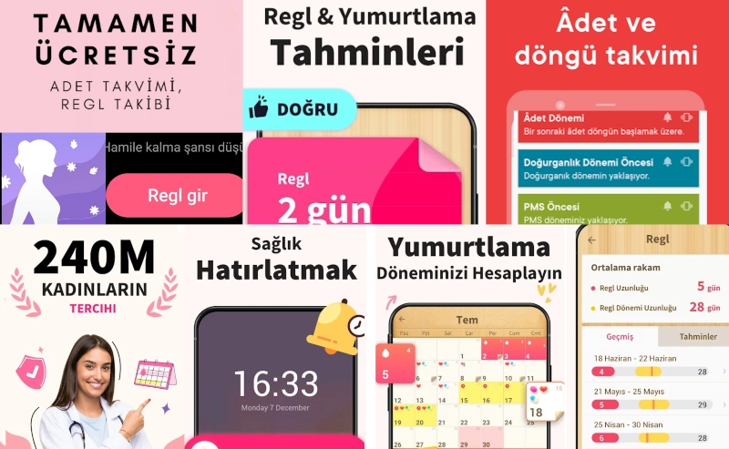 En İyi Regl ve Adet Takip Uygulamaları [Android ve iOS] Ücretsiz