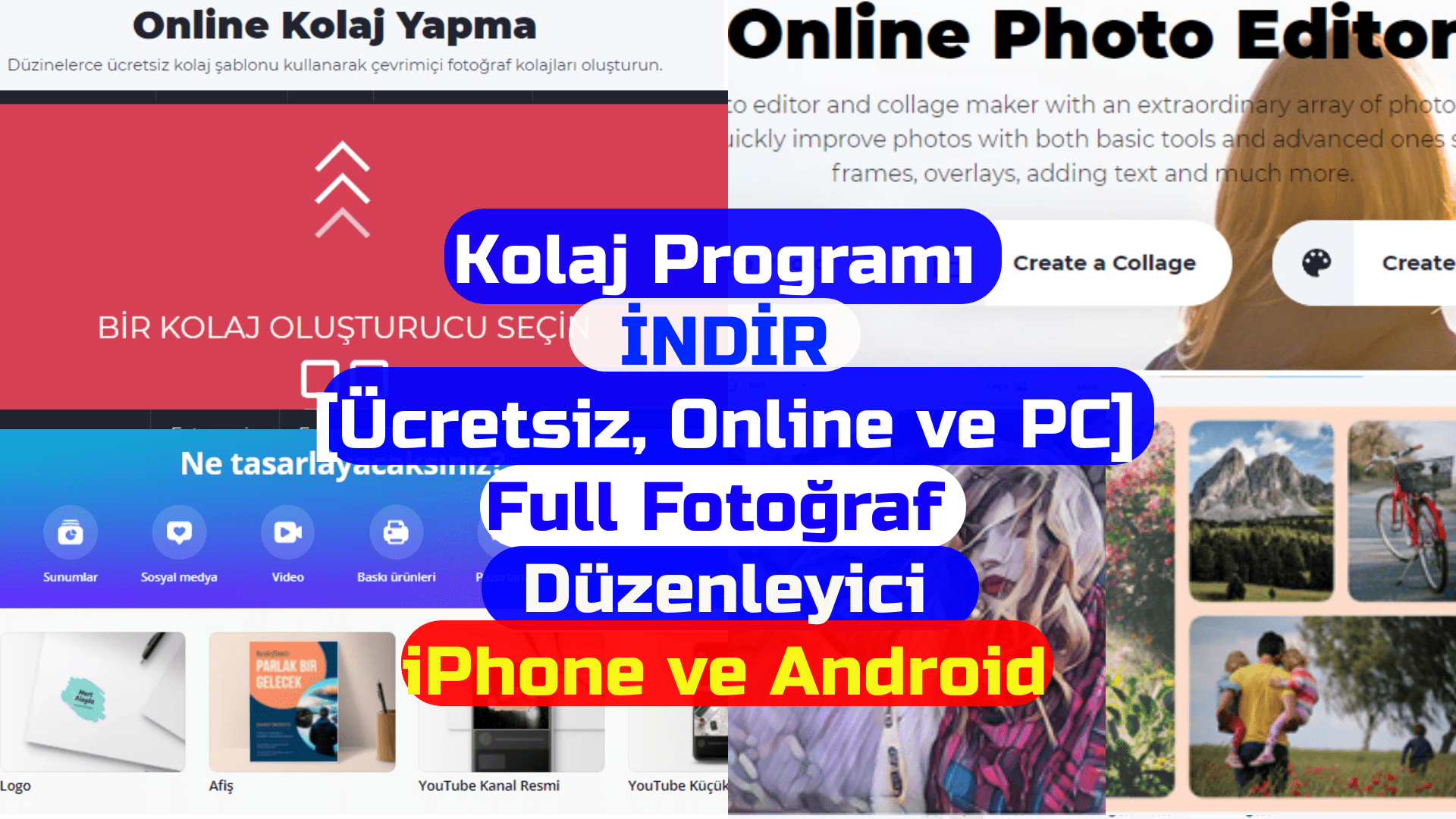 Kolaj Programı İNDİR [Ücretsiz, Online ve PC] 8 Full Fotoğraf Düzenleyici