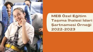 MEB Ozel Egitim Tasima Ihalesi Idari Sartnamesi Ornegi 2022 2023