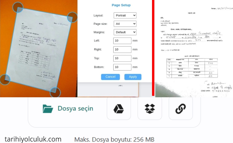 Online Belge Tarama [Ücretsiz Çevrimiçi PDF] Dönüştürücü