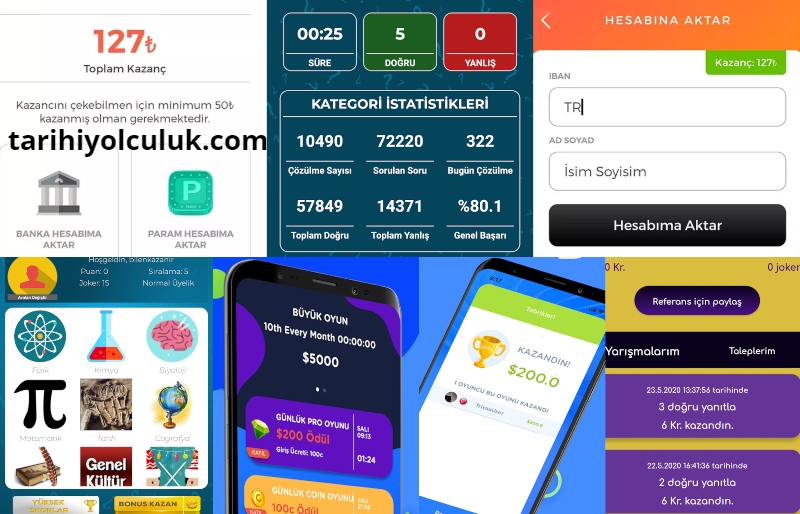 Para Kazandıran Bilgi Yarışması Uygulaması [Android ve iOS] İNDİR