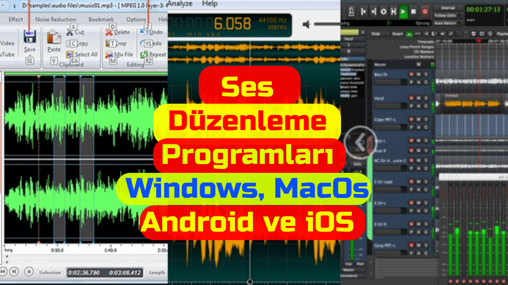 Ses Düzenleme Programları [Windows, MacOS, Android ve iOS] PC