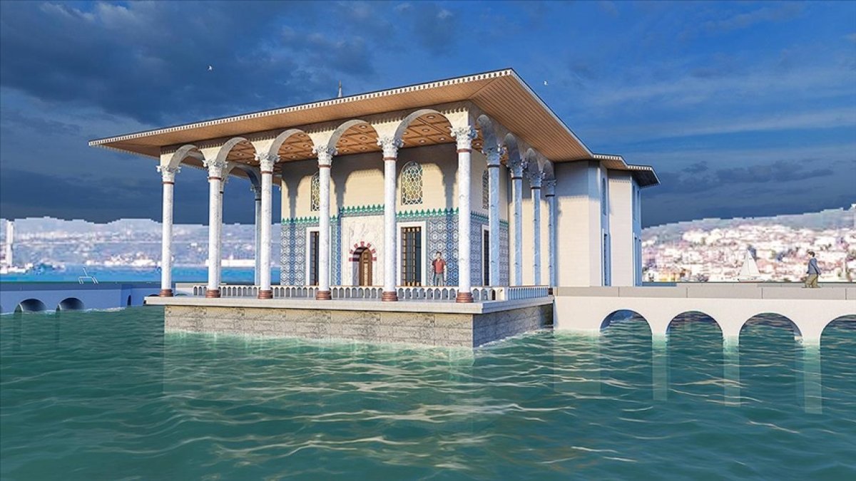 Deniz üstünde inşa edilen Sultaniye Köşkü yeniden modellendi #7