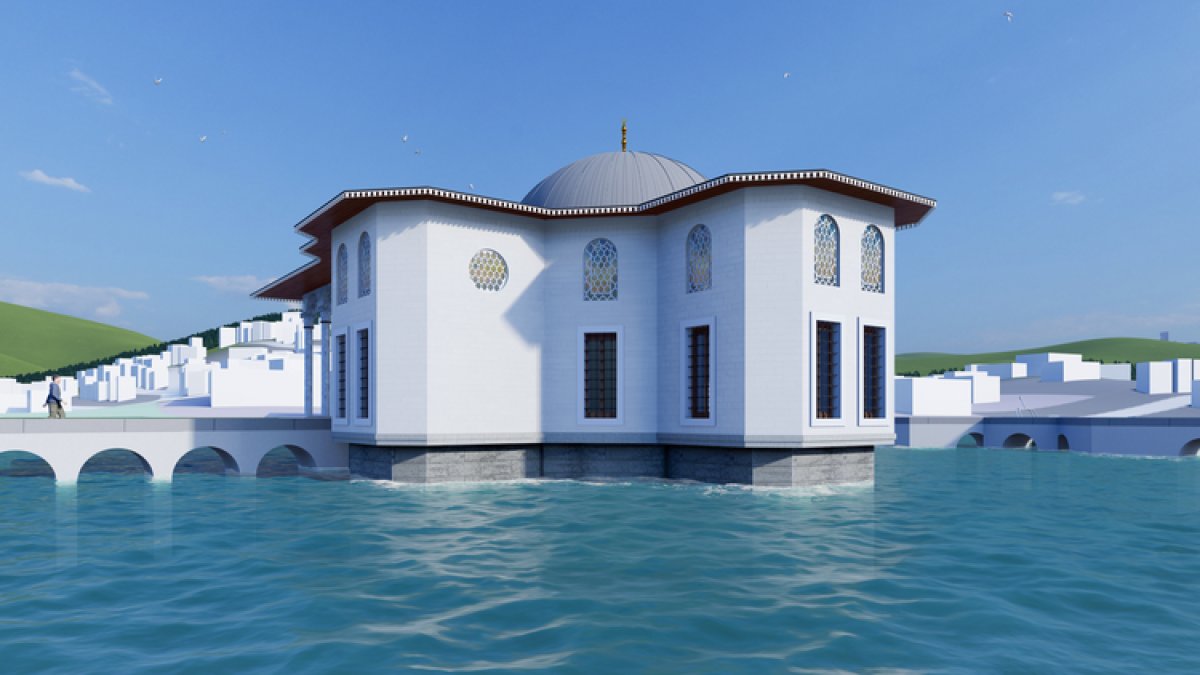 Deniz üstünde inşa edilen Sultaniye Köşkü yeniden modellendi #5