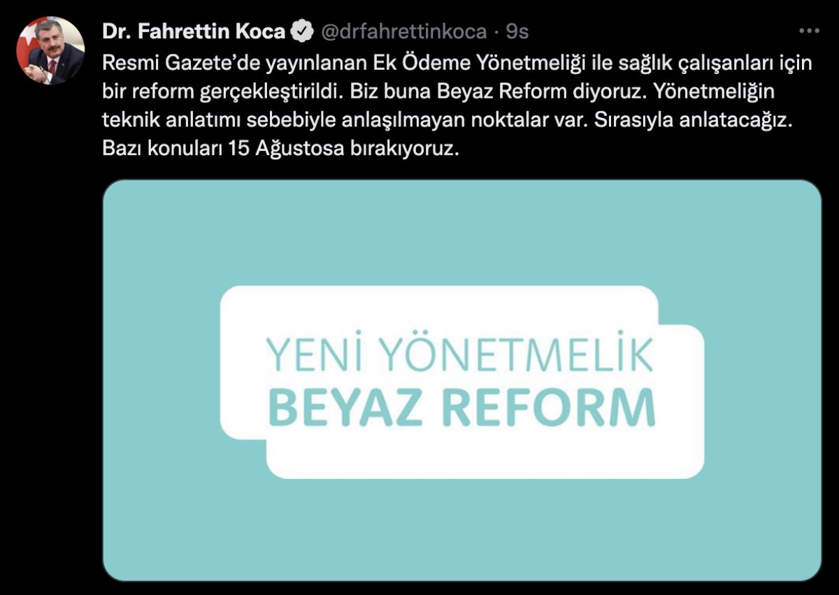 Fahrettin Koca: Sağlık çalışanları için bir reform gerçekleştirildi #2